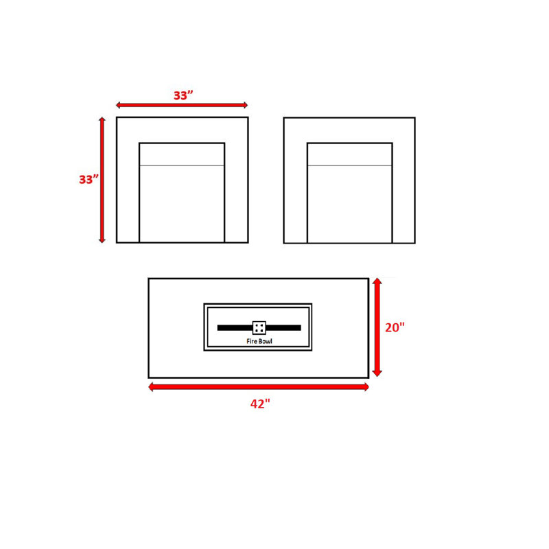 Ensemble de conversation pour 2 personnes avec foyer et coussins Sunbrella Lsi, Canevas