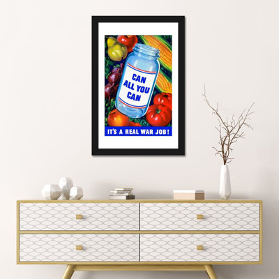 « canning war poster », affiche rétro sur toile