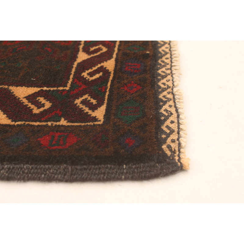 Tapis noir Lynnisha 3 pi 6 po x 6 pi 1 po