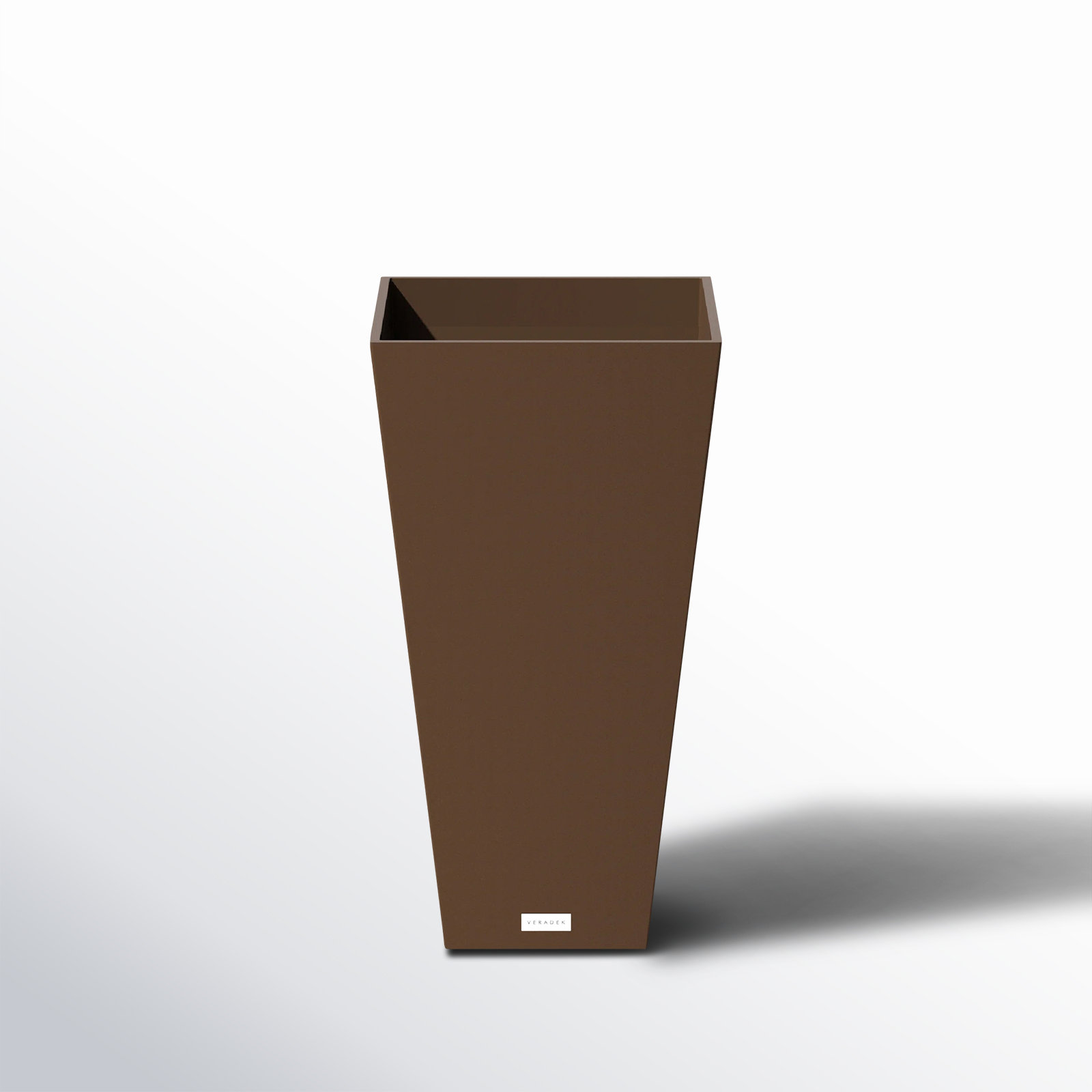 Pure Series Midland Planter, 26" H x 13.75" W x 13.75" D, Espresso, Set of 1