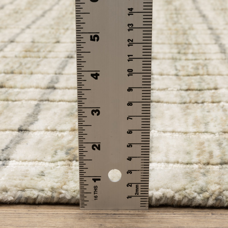 Tapis beige / doré Bellatrix, Tapis de couloir 2 pi 6 po x 7 pi 12 po