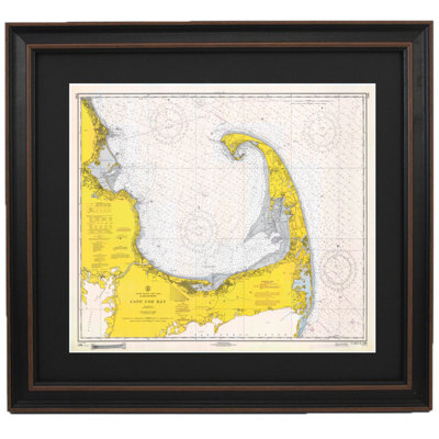 Cape Cod; 1966 | Vintage Nautical Chart | Framed Print