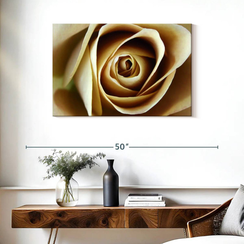 Rose Harnek en herbe beige, H 24 po x l 36 po