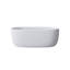 Baignoire de trempage autoportante en résine de 51 po à surface solide avec trop-plein et bonde escamotable blanche 51 po