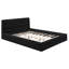Grand lit plateforme tapissier, noir-380344601