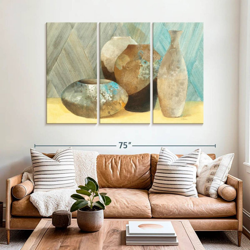Senne Raku Study, 42" H x 65" W