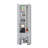 White Storage Shelves Broom Cabinet