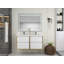 Ensemble de meuble-lavabo double mural 47 po Seavy-1318455851