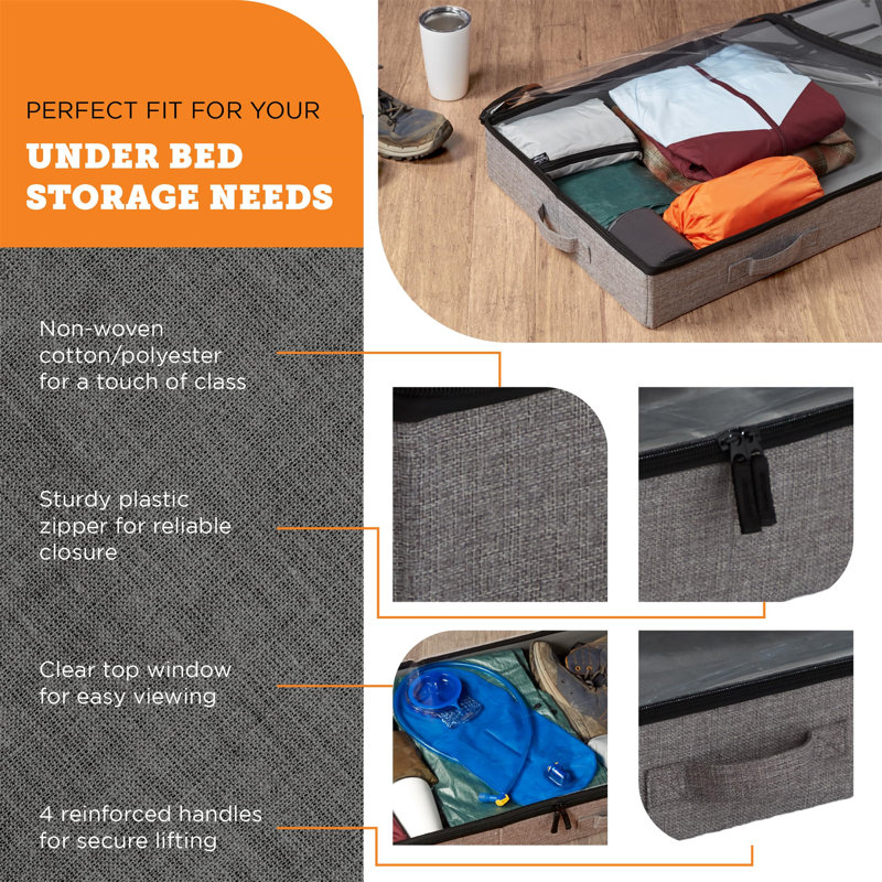 Ebern Designs Fabric Underbed Storage