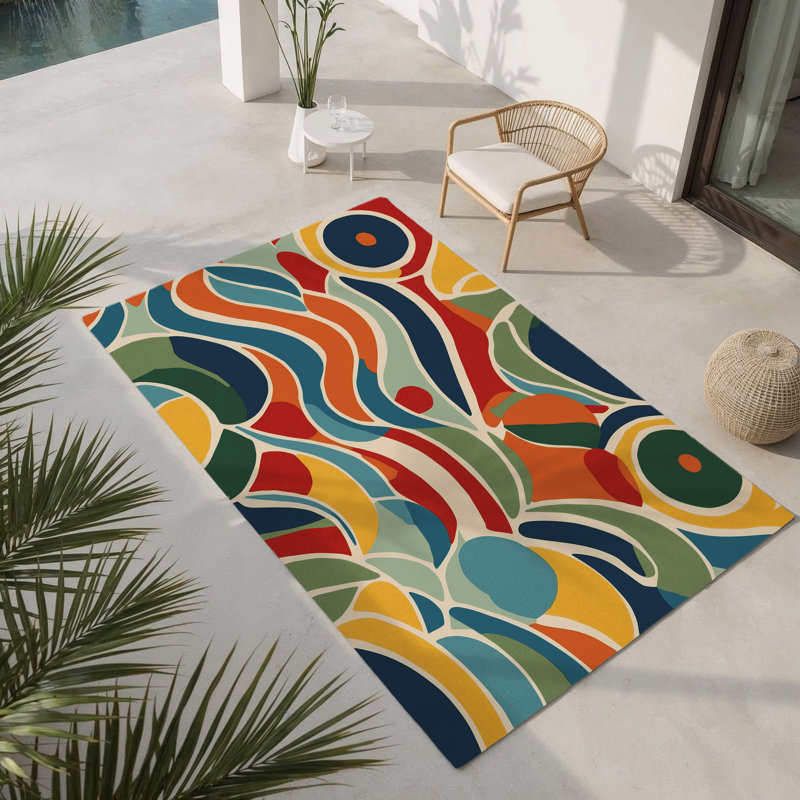Tapis intérieur et extérieur Perky Line, Rectangulaire 2 pi x 3 pi