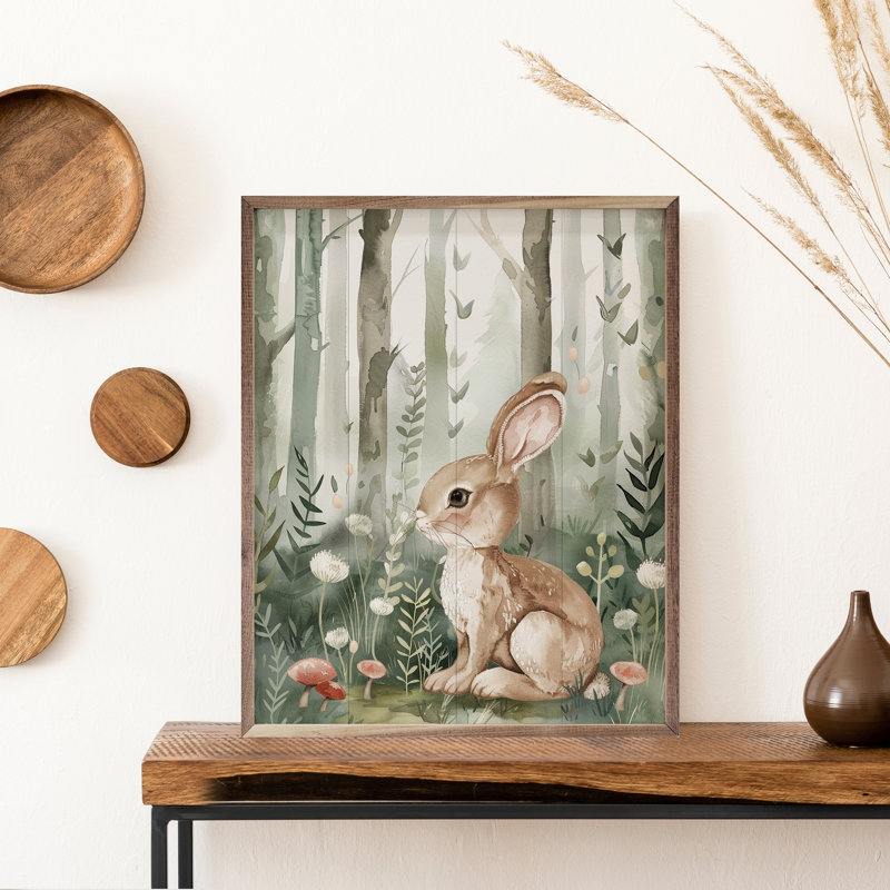 Woodland Animal Bunny, 20" H x 16" W