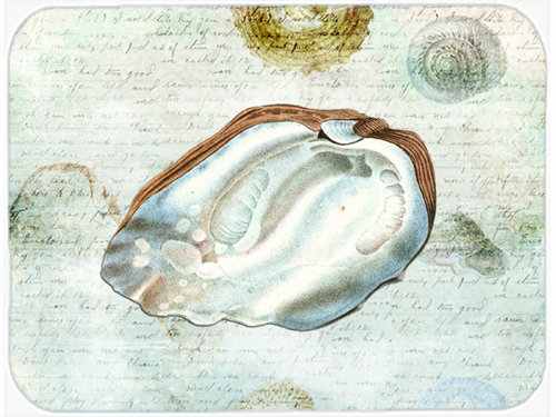 Caroline's Treasures Shells Glass Cutting Board