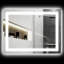 Miroir de salle de bain à DEL avec lumières, miroir à DEL rétroéclairé, anti-buée, mémoire et température de couleur infinie, miroir de meuble-lavabo mural à intensité variable, placement horizontal / vertical