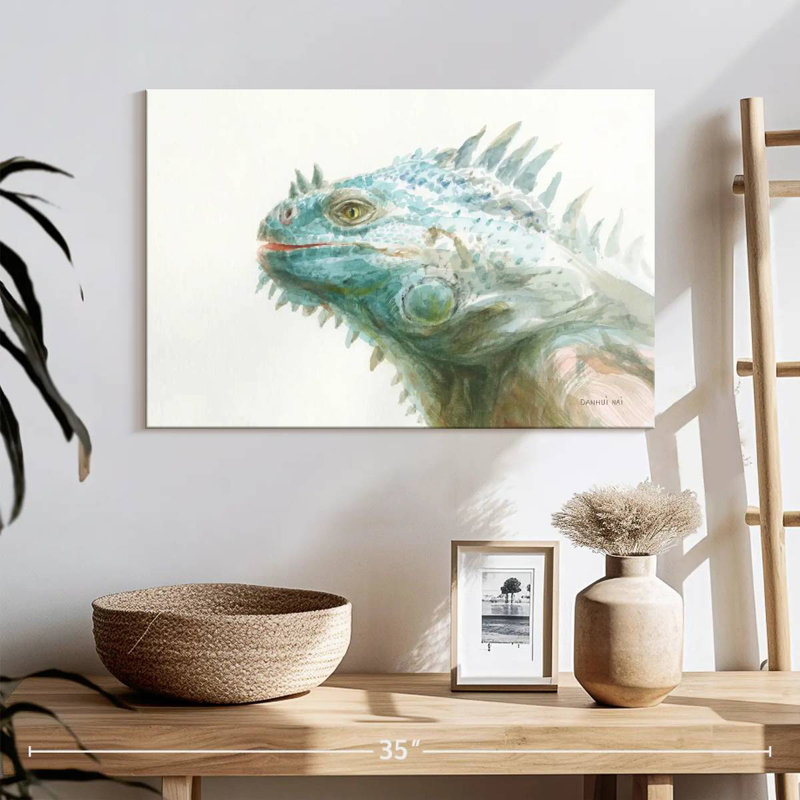 Iguane tropical Brampt, H 16 po x l 24 po
