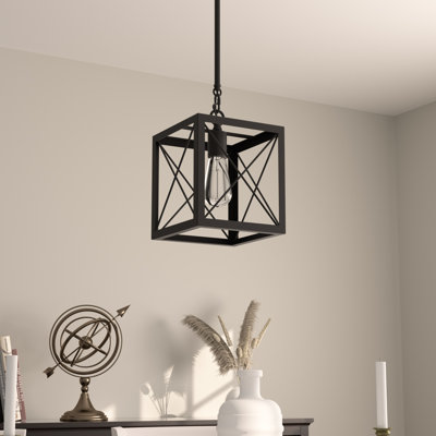 1 - Light Kitchen Island Lantern Square/Rectangle Pendant