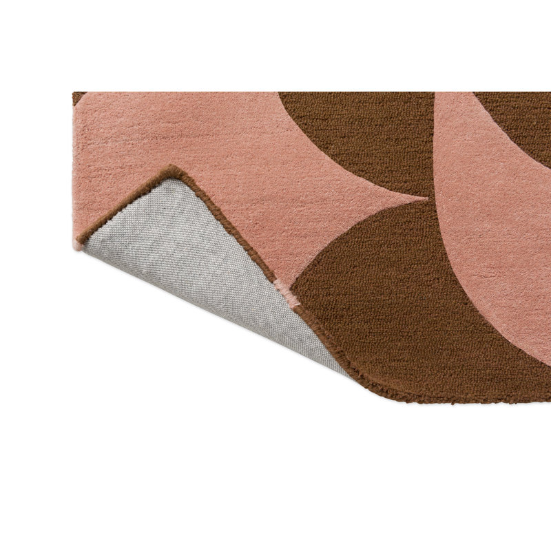 Hand Tufted Wool Floral Area Rug, Rectangle 5'3" x 7'6"