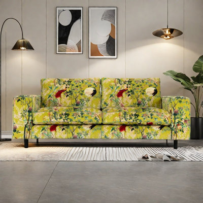 American Retro Yellow Sofa