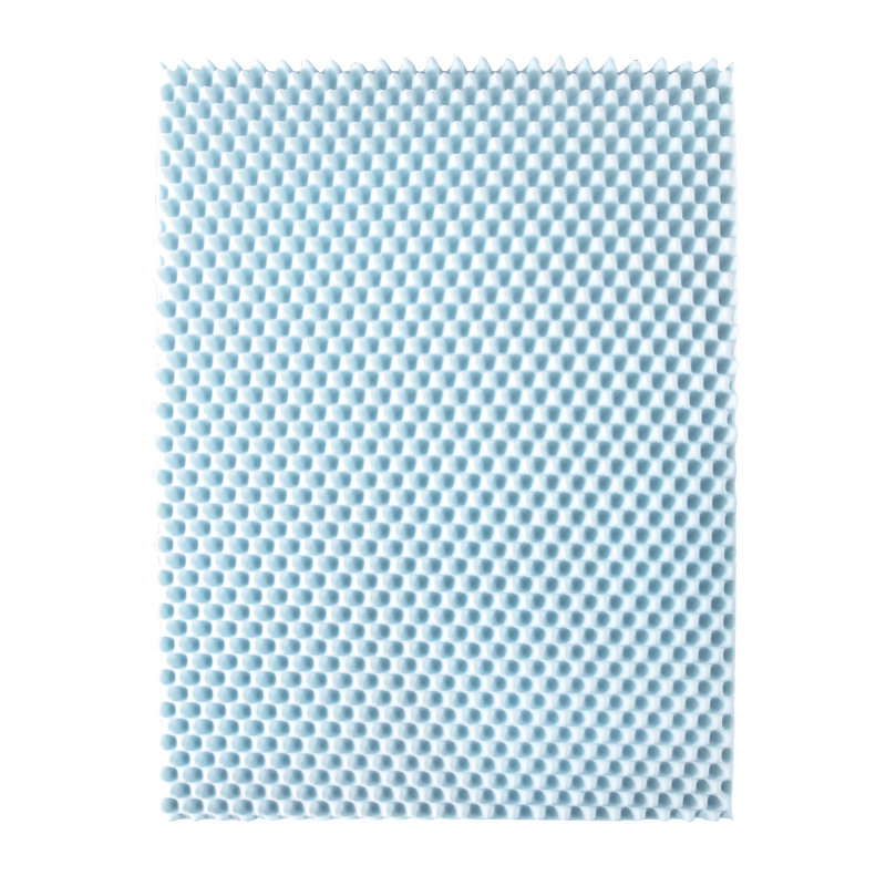 Surmatelas en mousse à mémoire de forme Nieves, Gel bleu, Très grand, 4"