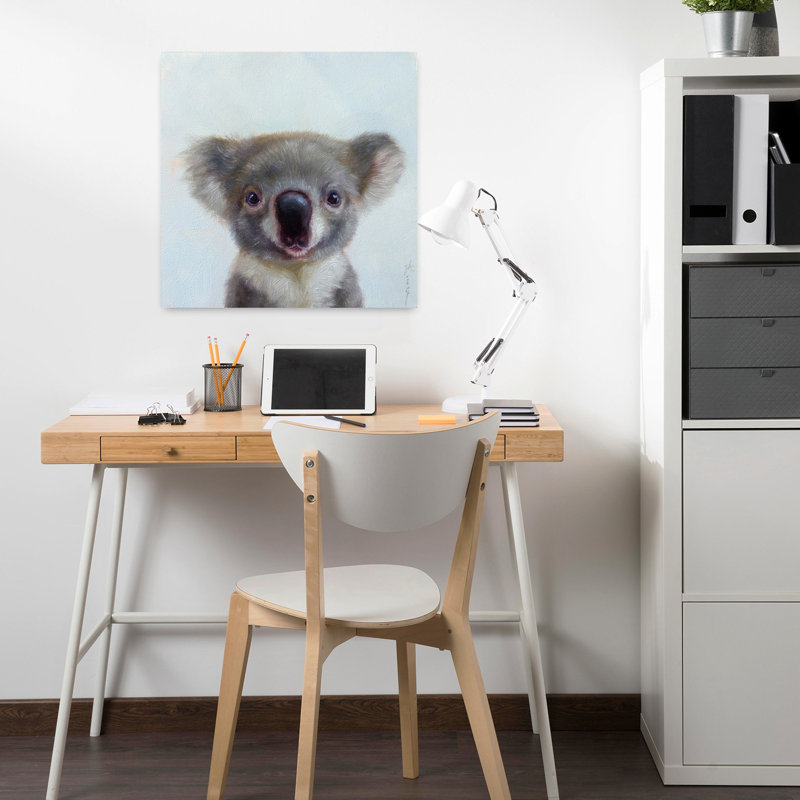 Lil Koala, art animalier contemporain, H 18 po x l 18 po