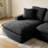 39.4" Left‑Facing Chenille Chaise