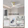 52" Emileo Ceiling Fan with LED Lights