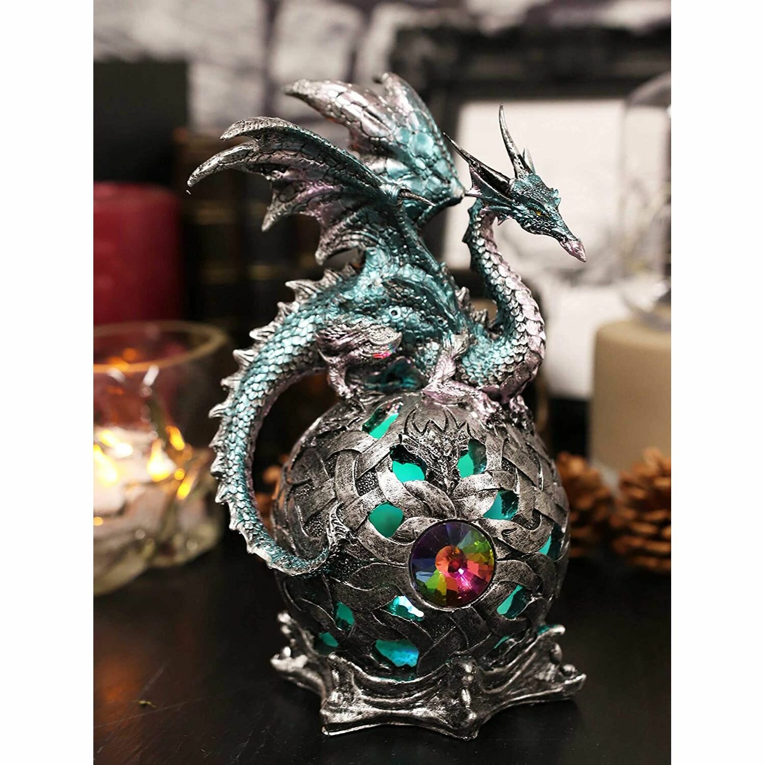 Heritage House Mystical Dragons Collection with LED Light Base