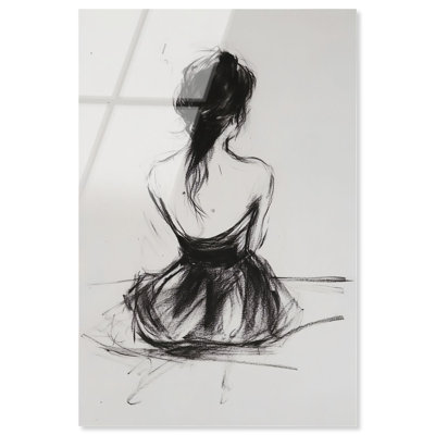 «Back View I», impression murale minimaliste par Art Remedy, prête à être accrochée, 24 x 36