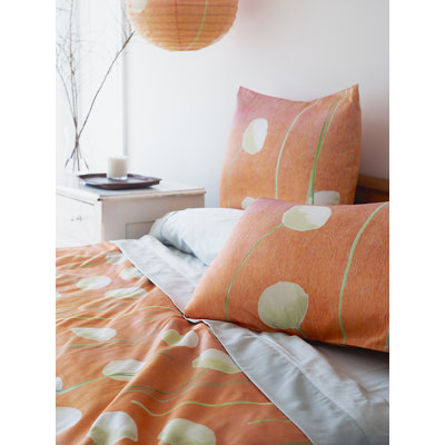 Modern & Contemporary Cotton Sateen Floral Duvet Cover