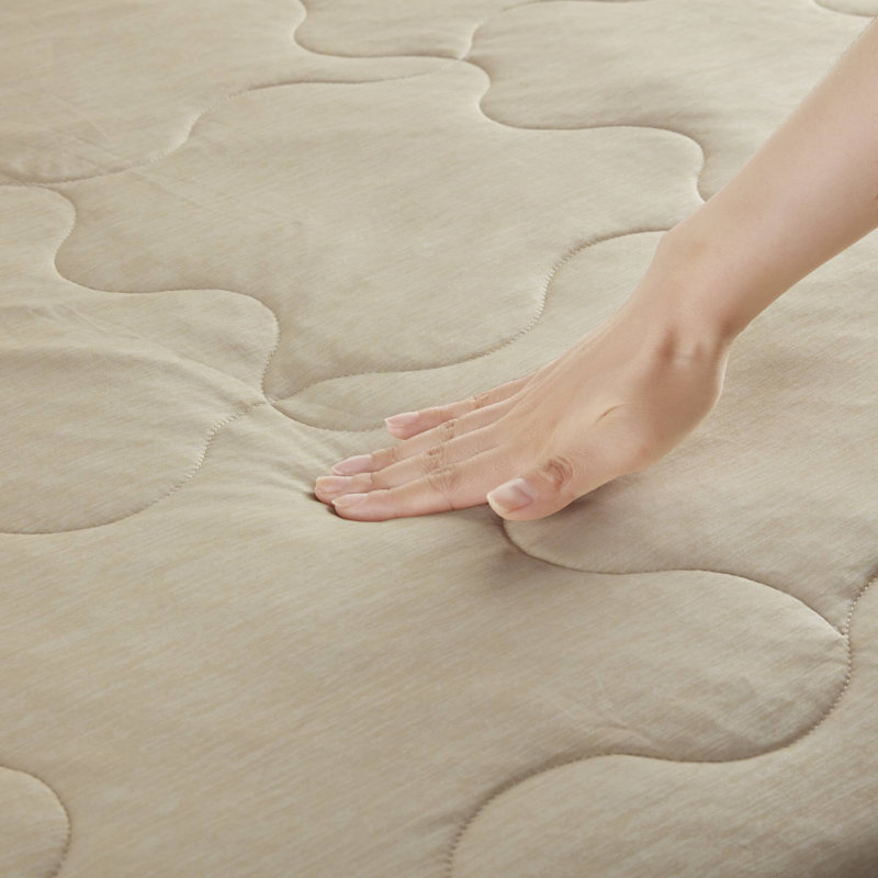 Tan Cooling Touch Lightweight Knit Throw Blanket