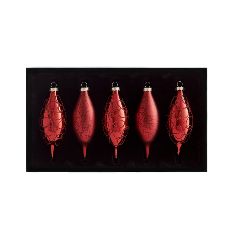 14.71cm Solid Colour Plastic / Acrylic Bauble, Christmas Red