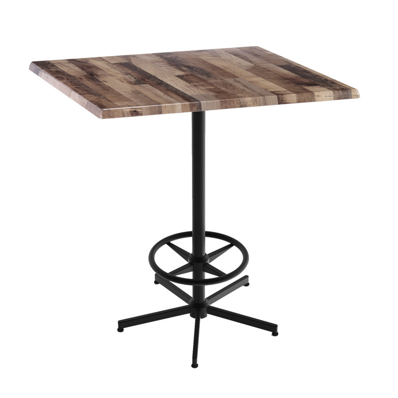 42" Tall, Indoor/Outdoor Table, Rustic, 42"H X 36" L X 36" W