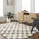 Haefner Checkered Machine Woven Polypropylene Area Rug in Brown