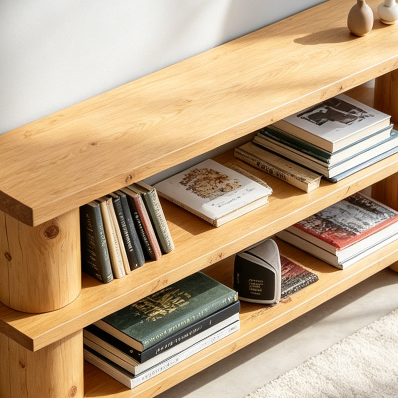 Console simple de style campagne américaine, H 33,5 po x l 86,6 po x P 13,8 po