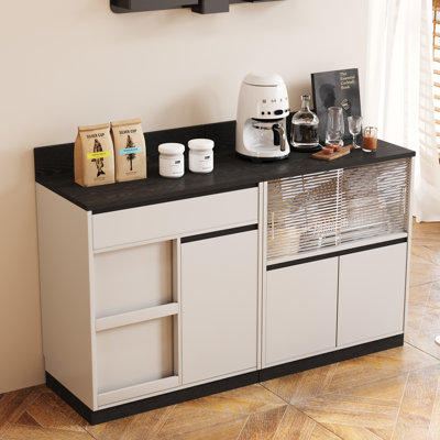 Armoire de rangement de 62,98 po de largeur pour le bureau ou la maison