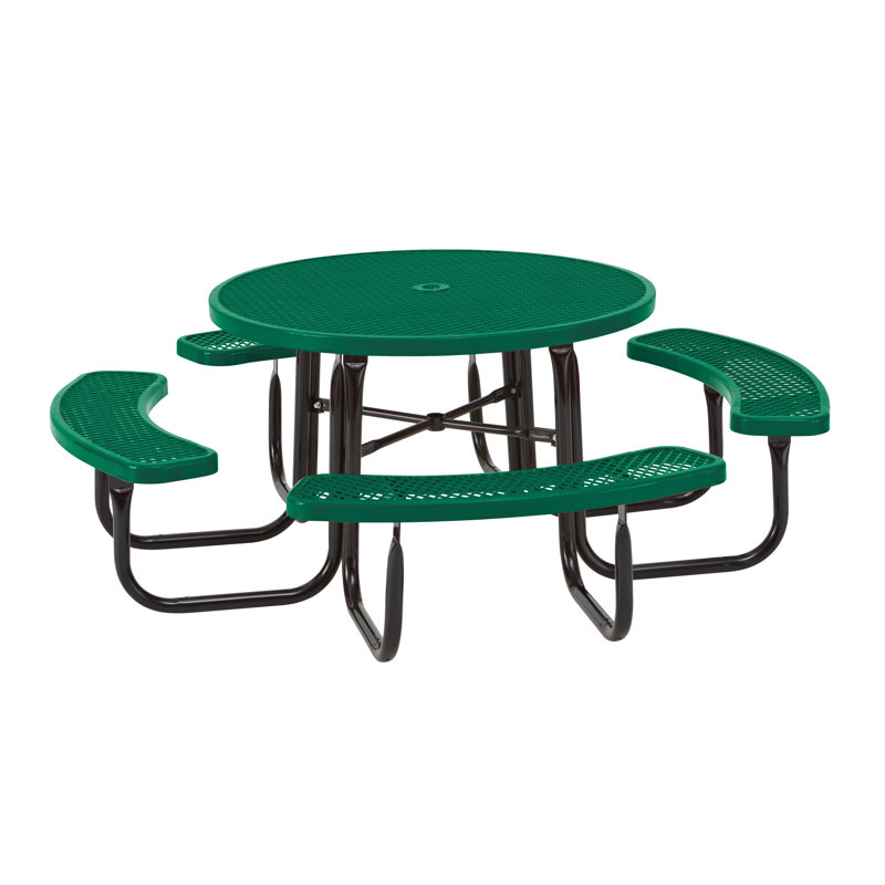 Picnic Table, Black/Green