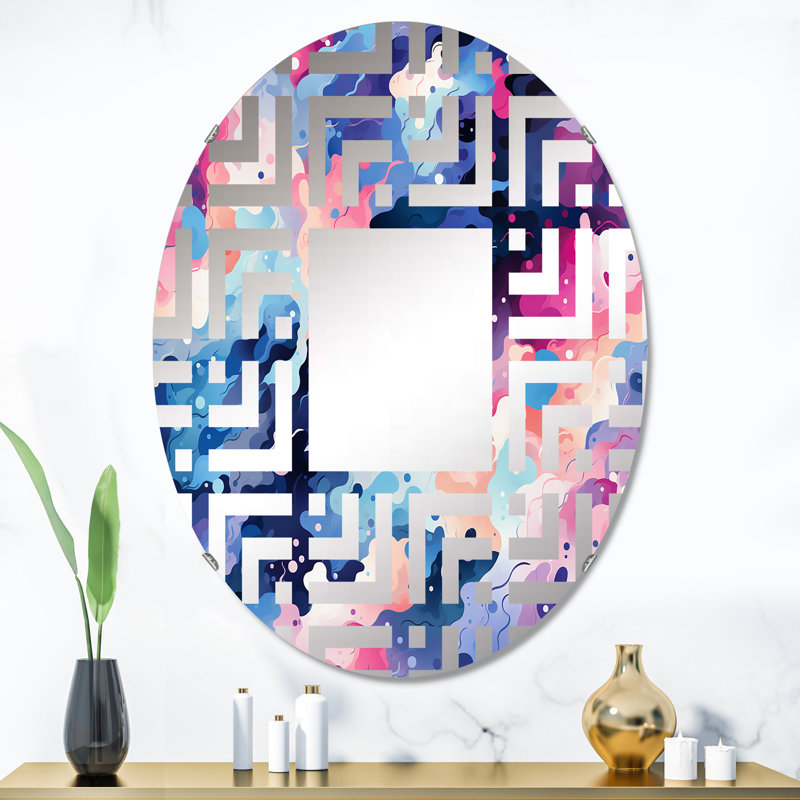 Miroir décoratif céleste ondulé Celestial Disguise, L 24 po x H 36 po