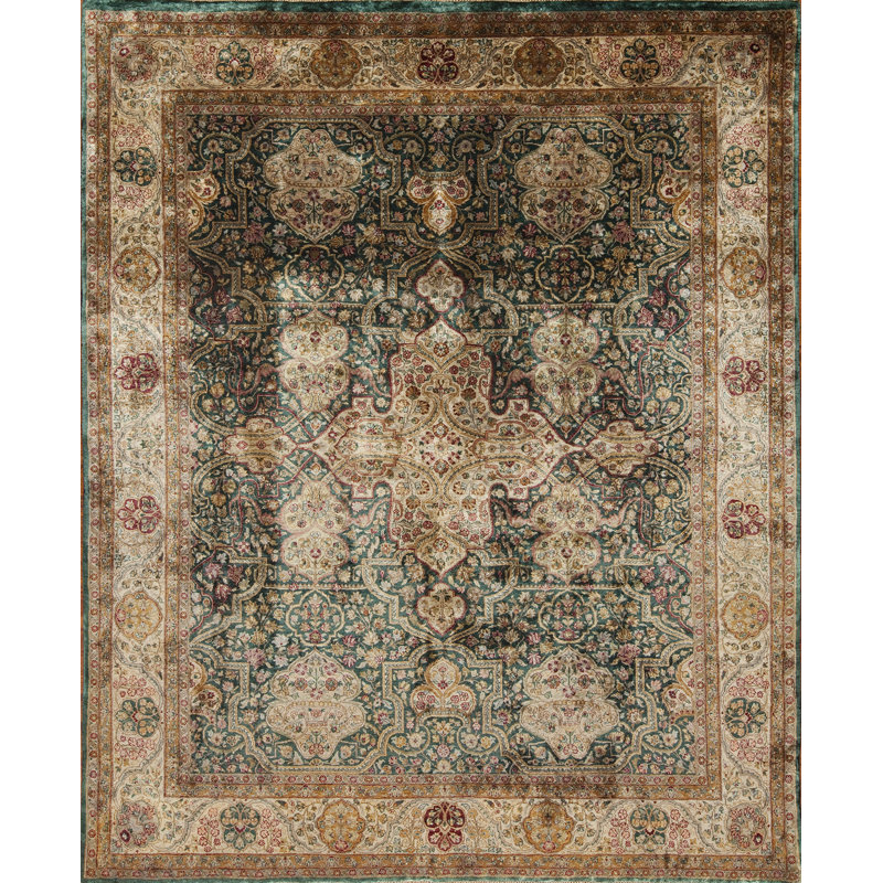 Saville One-of-a-Kind Rectangle 7'9" X 9'6" Hand Knotted Area Rug