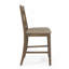 Ensemble de 2 tabourets de comptoir rembourrés en bois