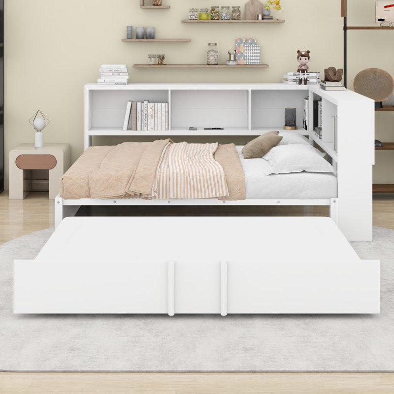 Lit de jour avec couchette, Blanc