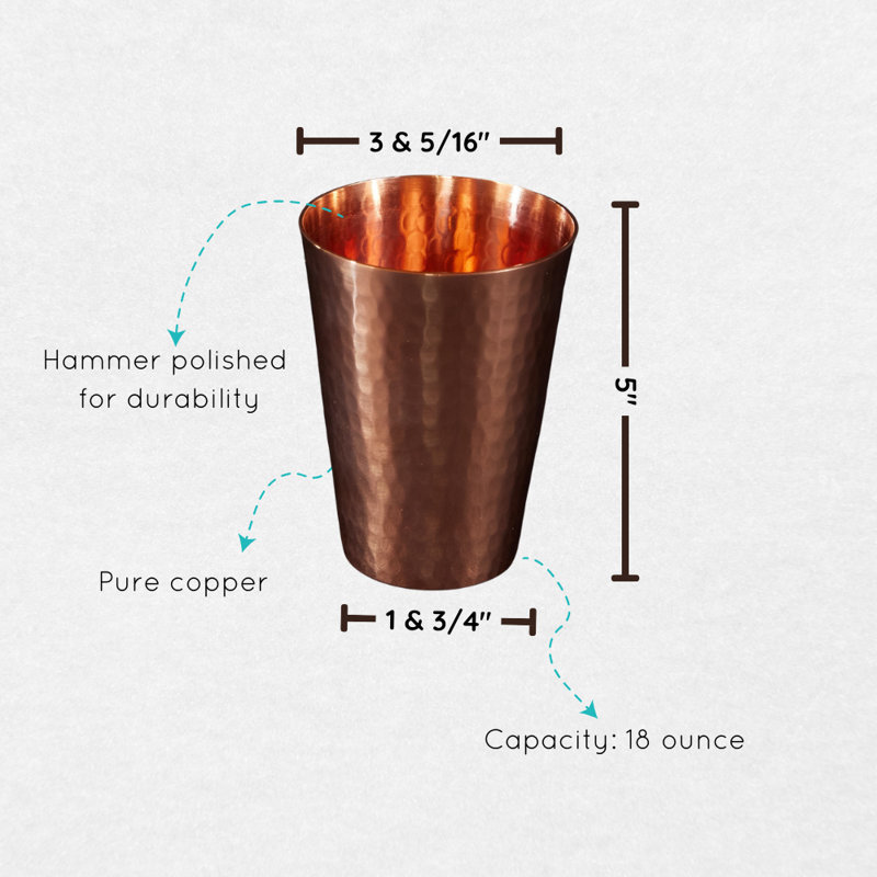 Copper Iced Tea Cup, 16 oz