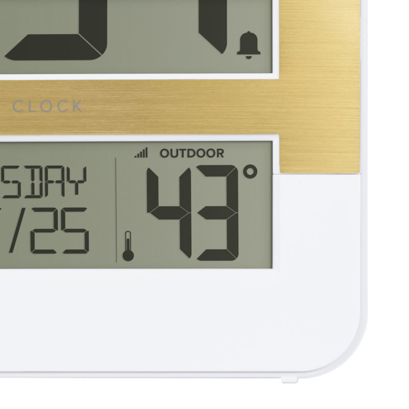 Digital Atomic Two-Tone Clock with Temperature