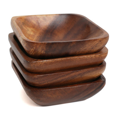 Solid Wood Decorative Bowl