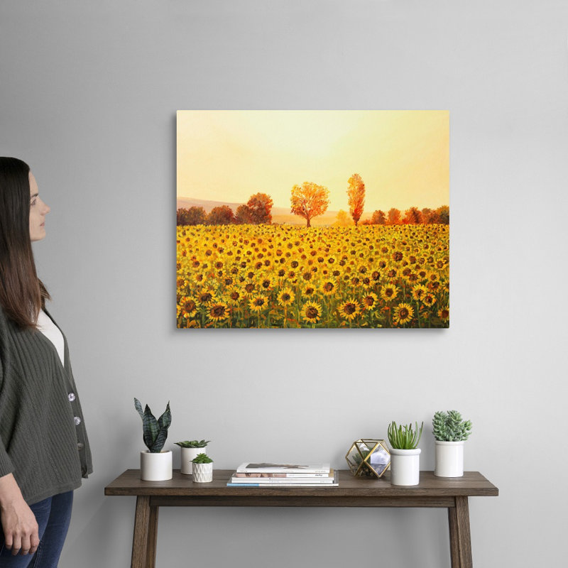 «Memories of the Summer», art mural sur toile, Toile tendue, H 40 po x l 32 po x P 1,25 po