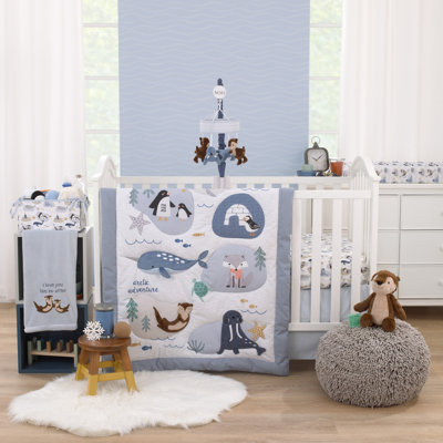 Sunside Sails Arctic Adventure Piece Nursery Crib Bedding Set
