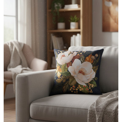 Coussin manuel à tissage carré en polyester 12 po x 12 po