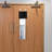  Blackout French Door Curtains for Classroom, Loackdown Shade for Small Window, Thermal Insulated Door Blind with Self Adhesive Hooks for Office Basement, 1 Panel-129307164-129307104