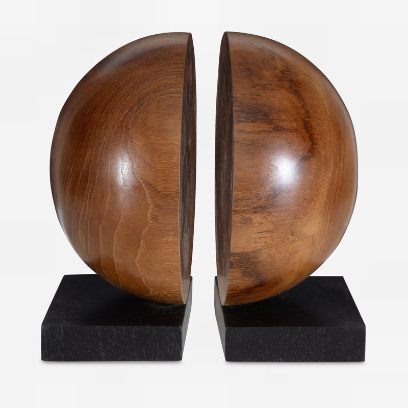 Uttermost Teak And Noir Bookends Set