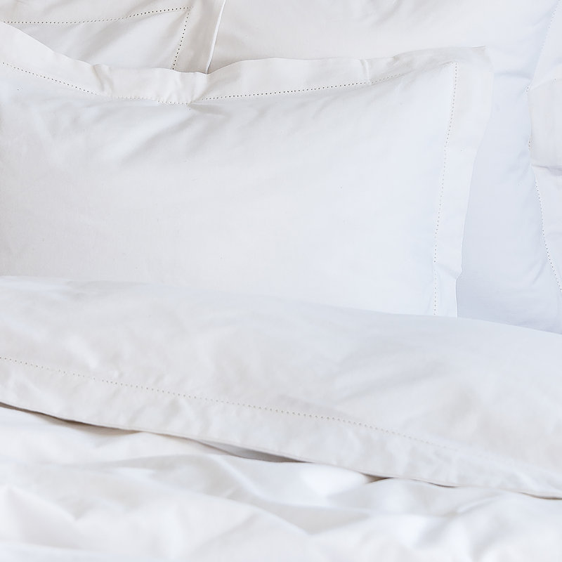 Hemstitch White Sham