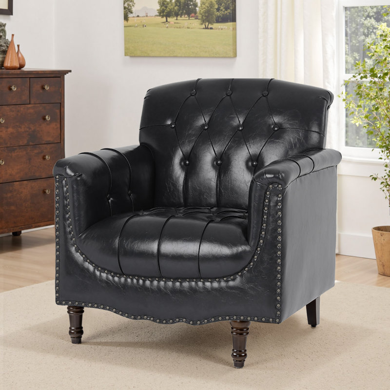 Fauteuil Enoks, Noir bleu