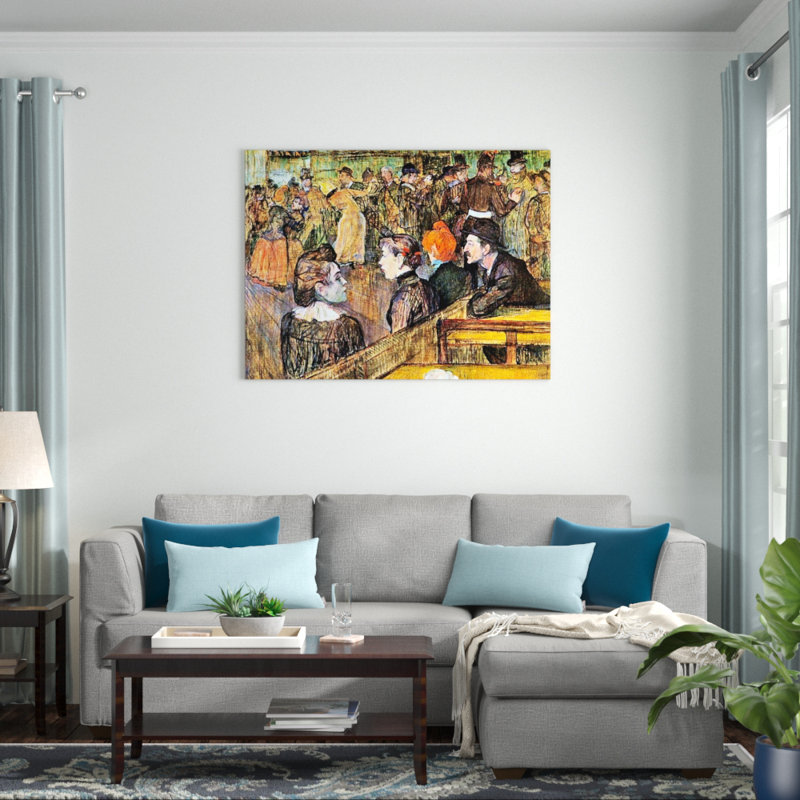 Henri De Toulouse-Lautrec - Wrapped Canvas Painting, 90cm H x 120cm W x 1.8cm D